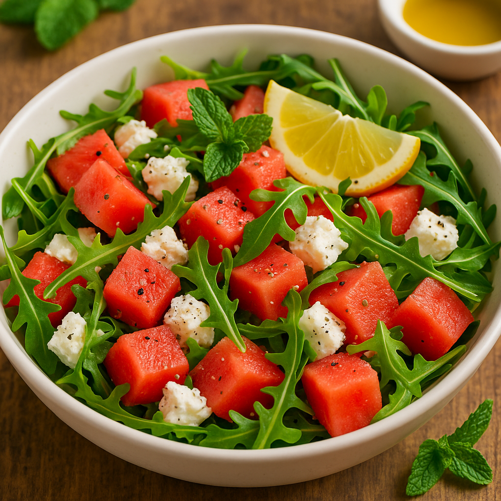 🥗 Letnja salata sa lubenicom, fetom i rukolom