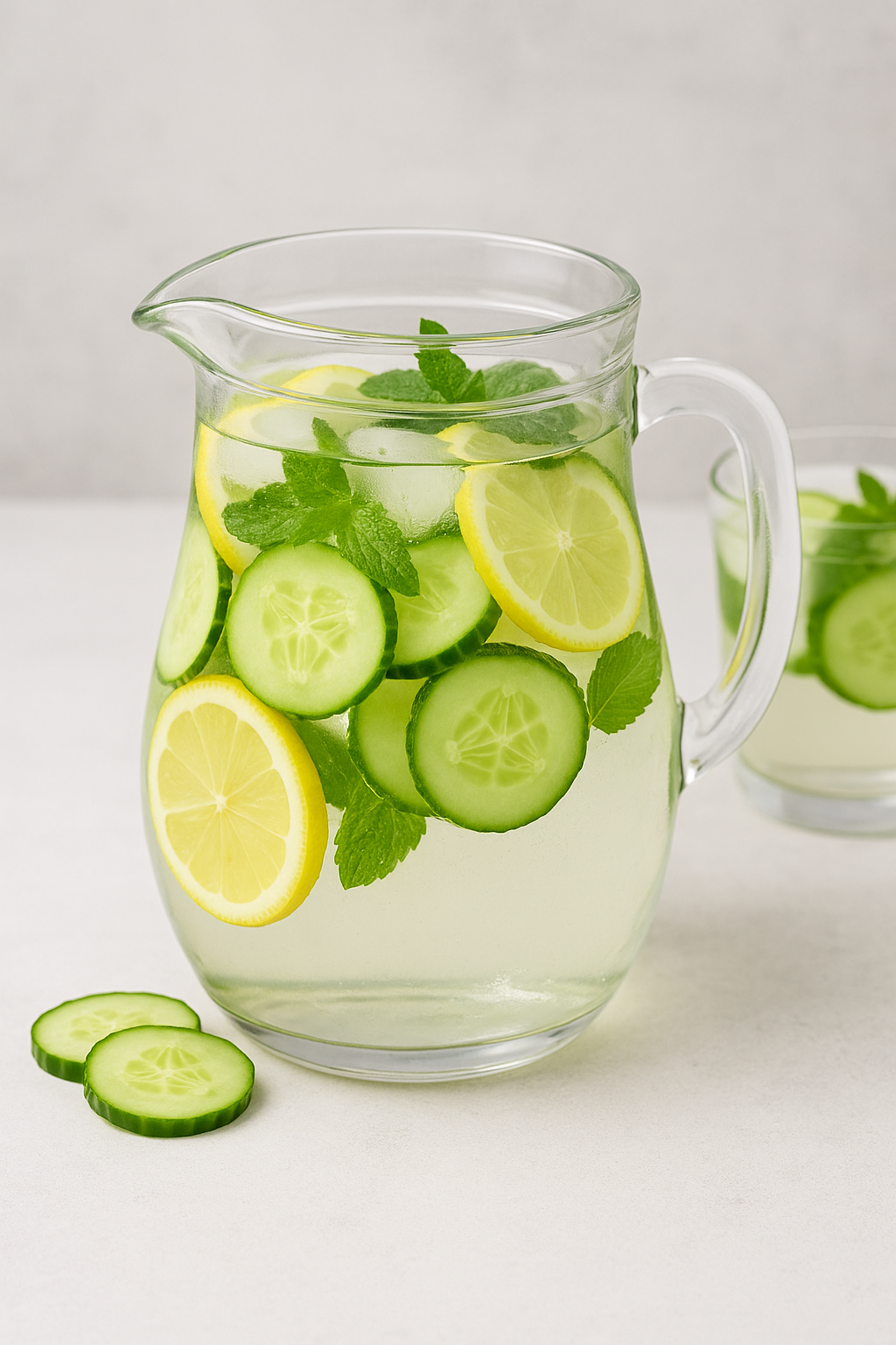 🥒🍋 Detox voda sa krastavcem, limunom i nanom