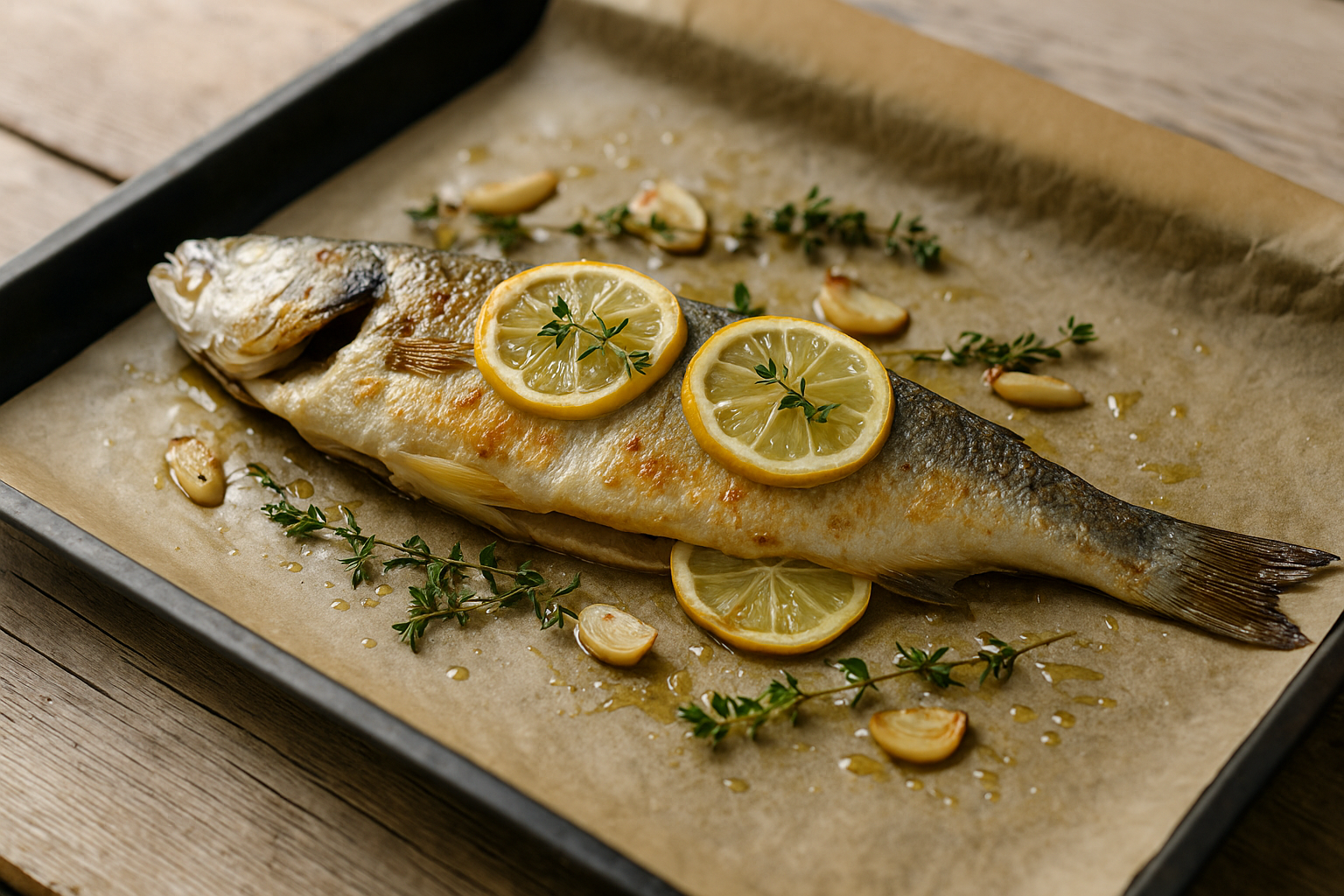 🐟🍋 Brancin sa limunom i timijanom iz rerne