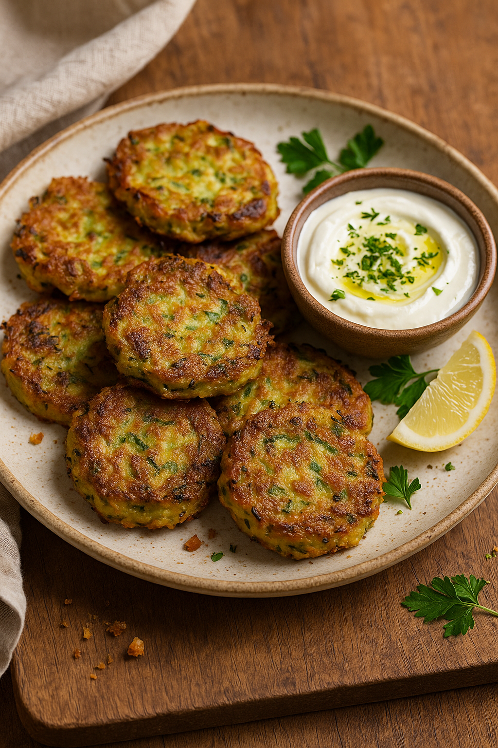 🥒🧀 Uštipci od tikvica sa sirom i jogurt-dipom
