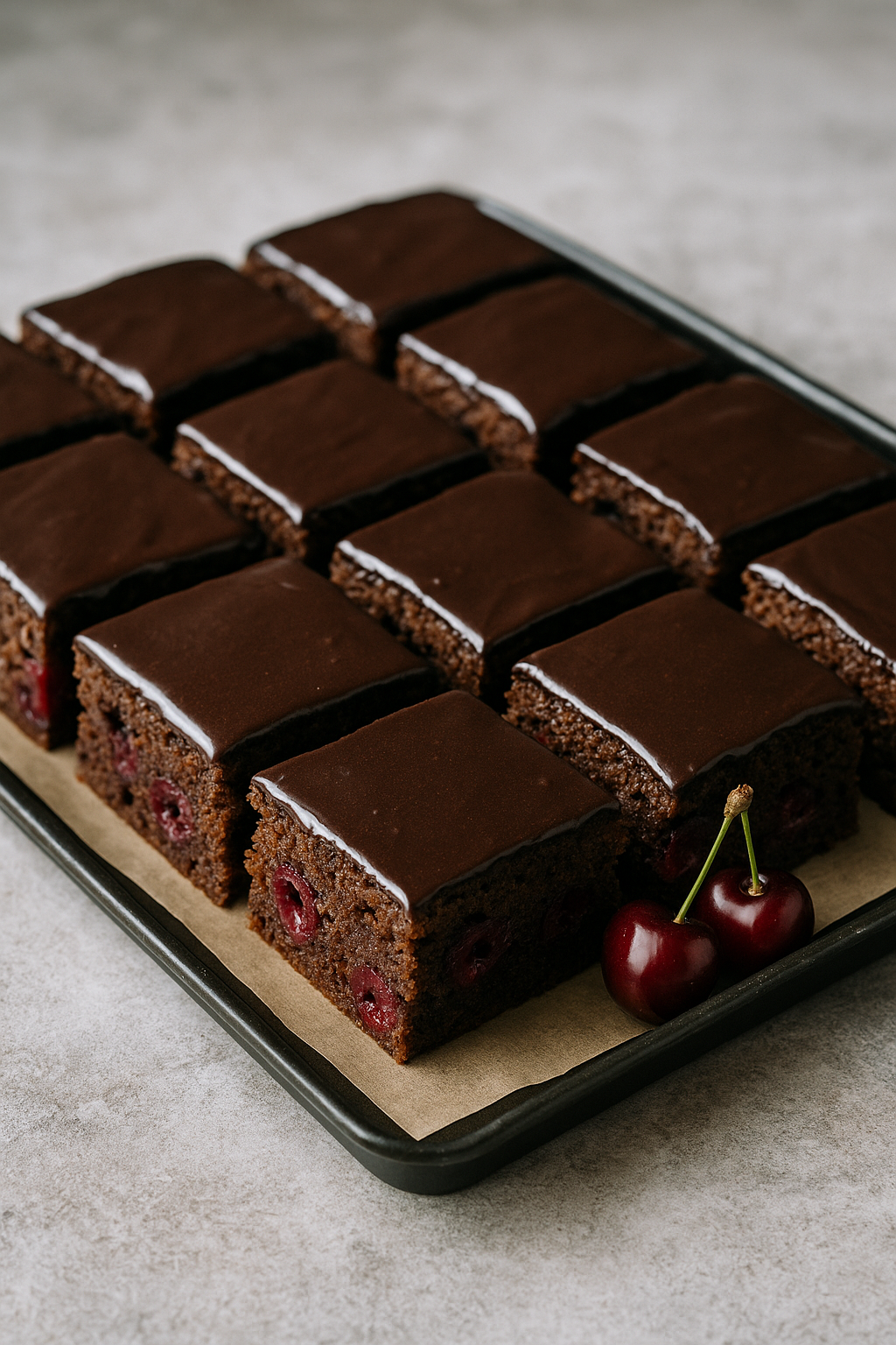 🍒🌰 Posne kocke sa rogačem i višnjama
