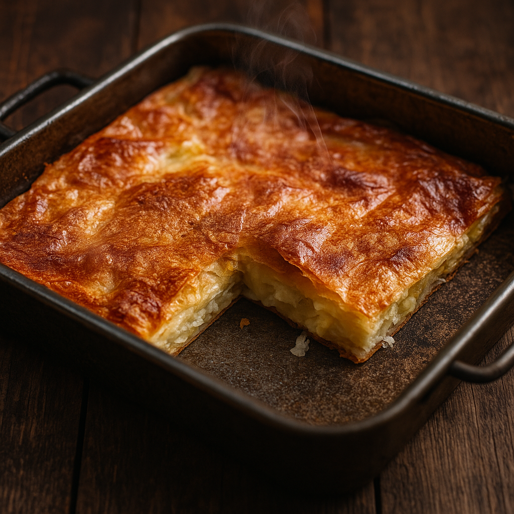 🧀🥧 Gibanica sa sirom i kiselom vodom (hrskava na vrhu, sočna iznutra)