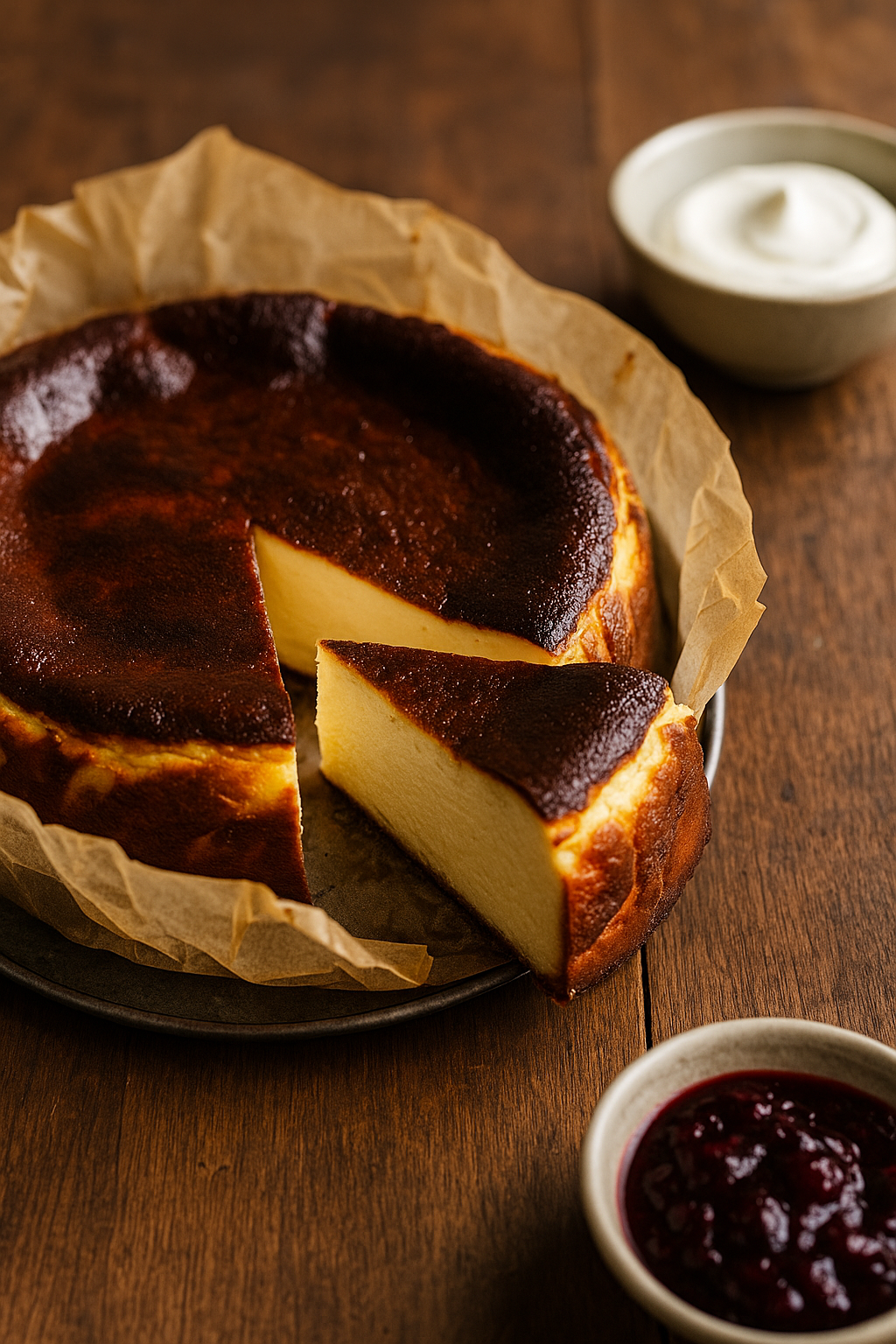 🔥🍰 Baskijski pečeni čizkejk (Basque Burnt Cheesecake)