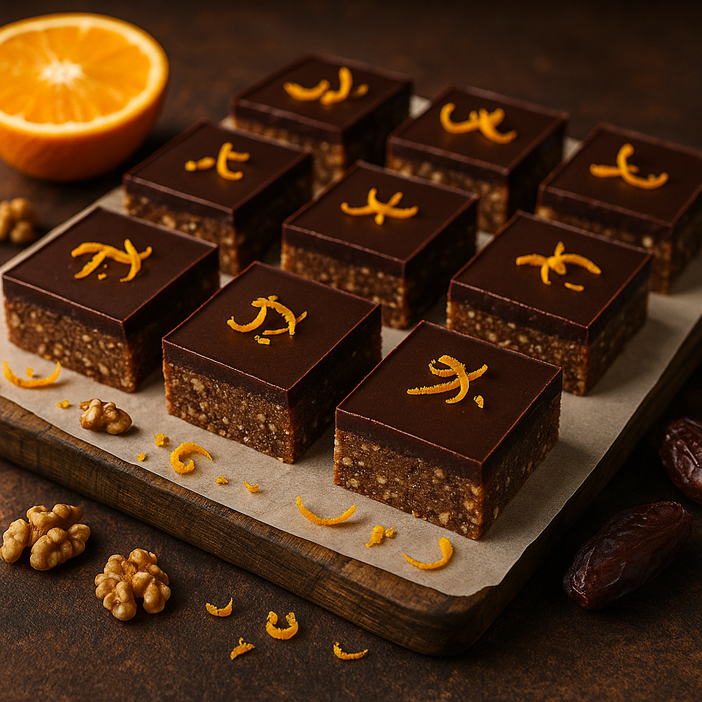 🍊🌰 Posne rogač kocke sa narandžom (bez pečenja)