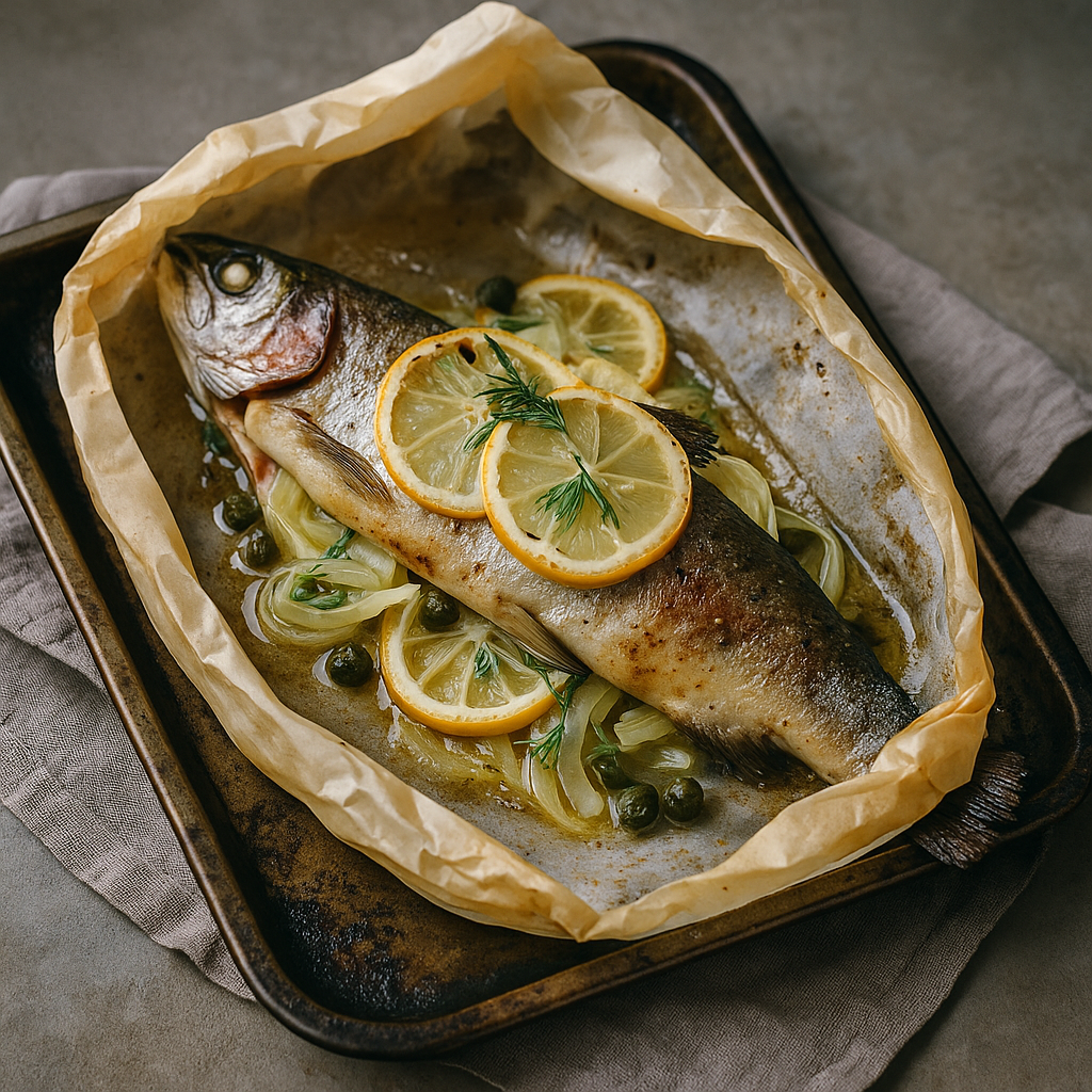 🐟🍋 Pastrmka u papiru sa limunom i komoračem