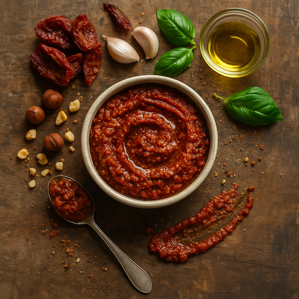 🍅🌰 Pesto rosso od suvog paradajza i lešnika