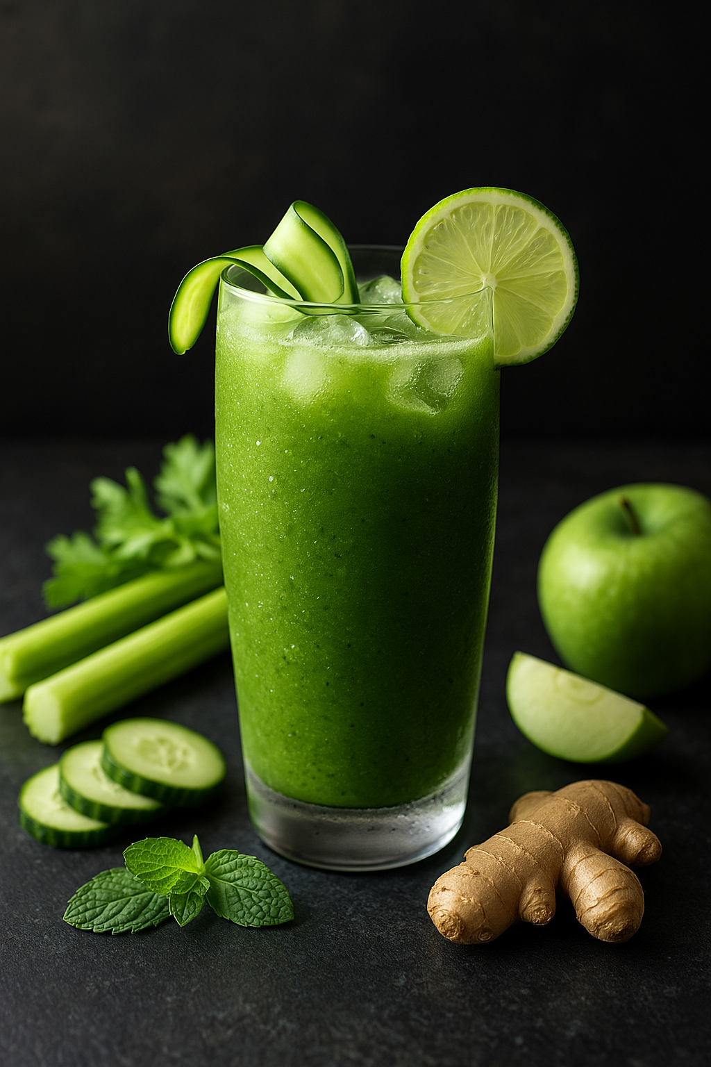 🥒🍏 Zeleni Reset — detoks sok od celera, krastavca, jabuke & đumbira