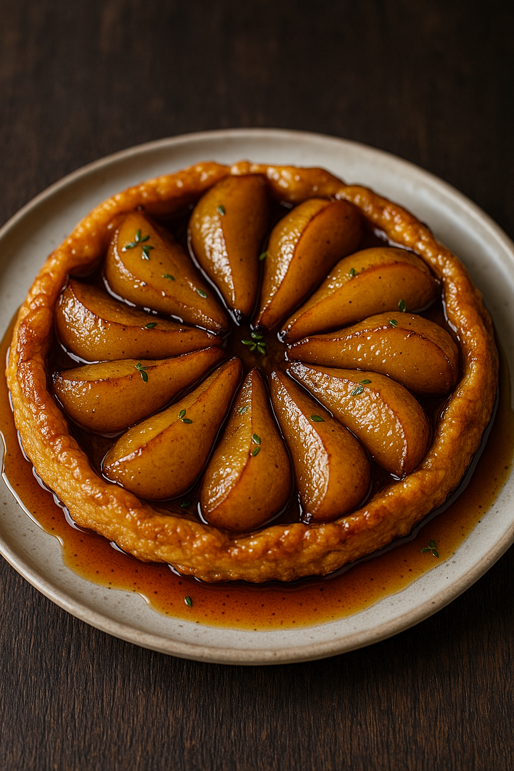 🍐🍯 Tarte Tatin od krušaka sa timijanom (slana karamela)