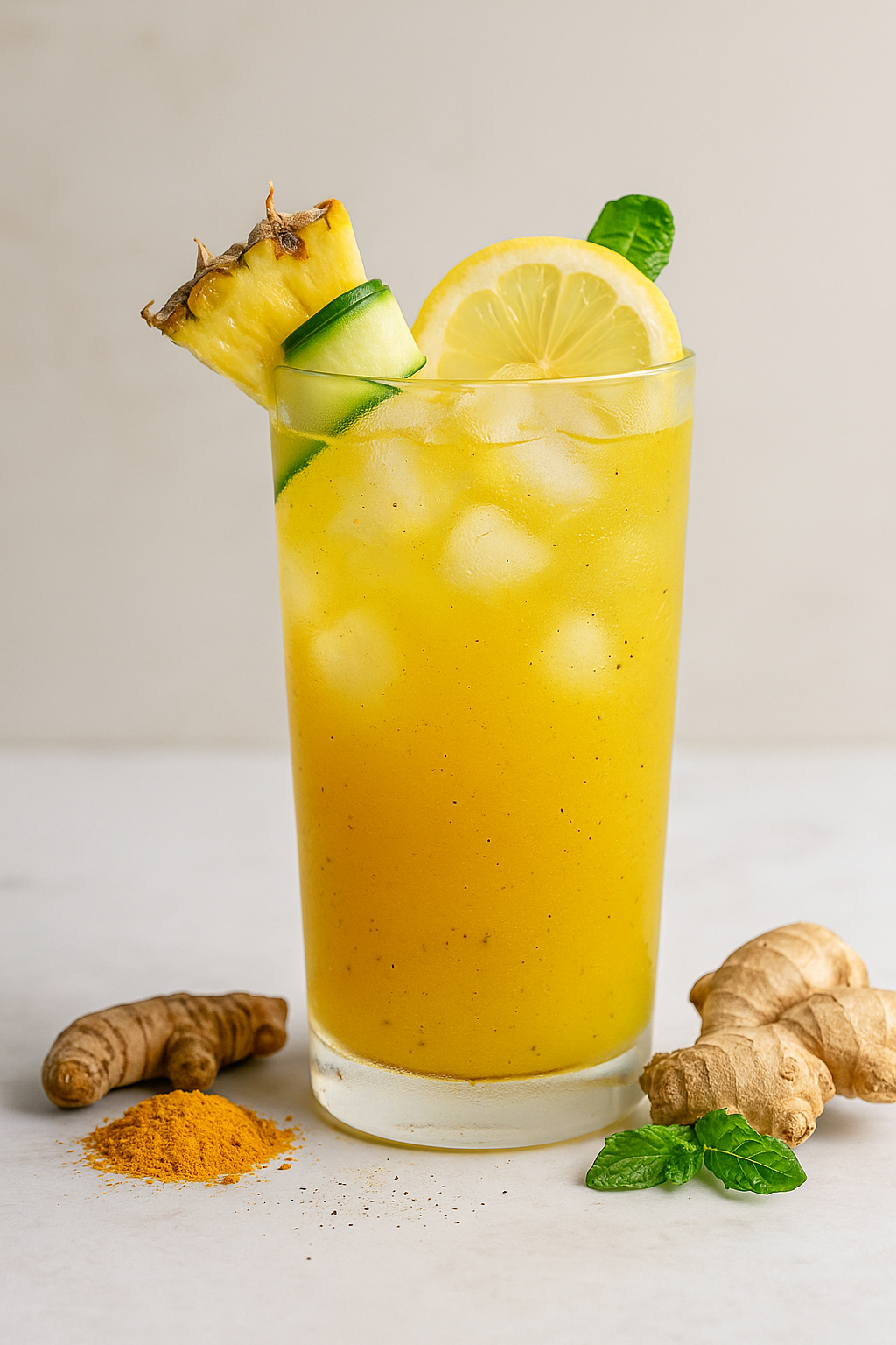 ✨🍍 Zlatni Detox Eliksir od ananasa, kurkume i đumbira