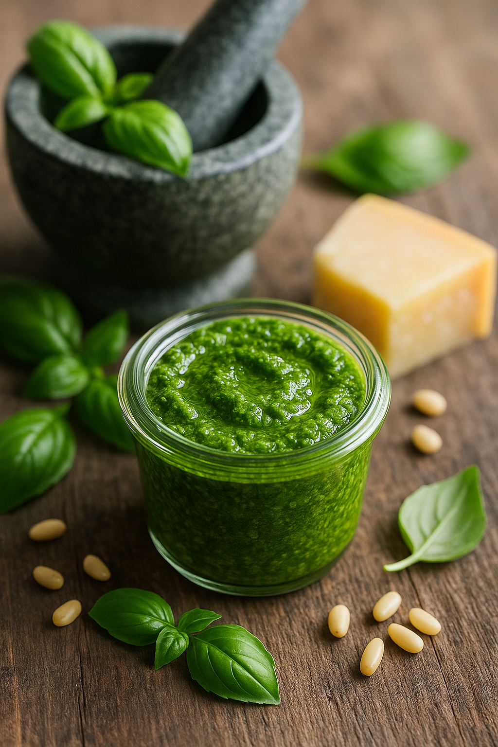 Pesto od bosiljka – umuti zeleni sos za pastu, ribu i salate 🌿✨