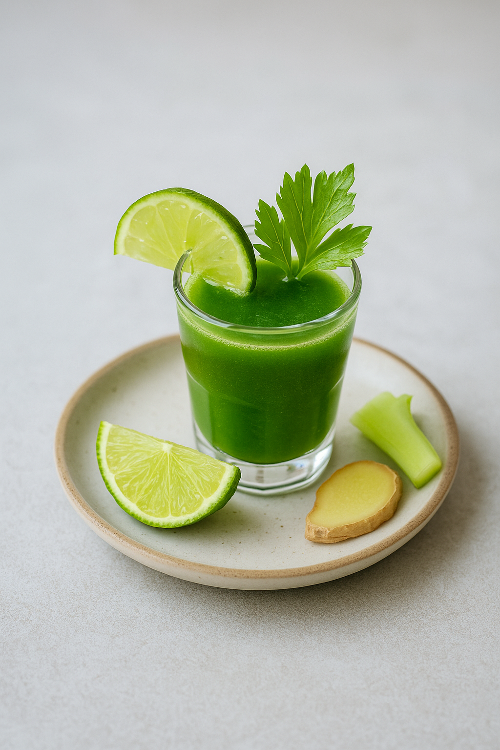 Zeleni detox šot od celera, limete i đumbira – resetuj stomak za 2 minuta 🍋⚡️