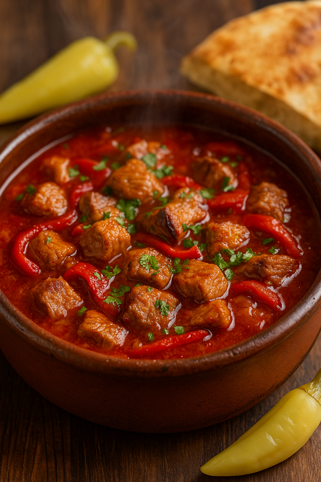 Leskovačka mućkalica iz rerne – zapeči meso i paprike pa sjedini u vatreni sos 🔥🥘
