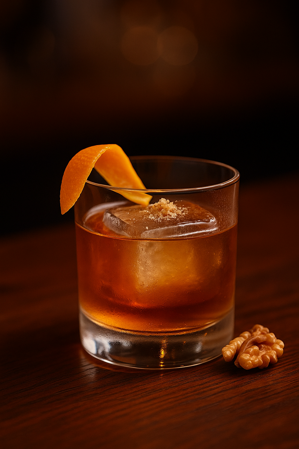 Rakija Old Fashioned sa medom i orasima – promešaj i uživaj 🥃🍊