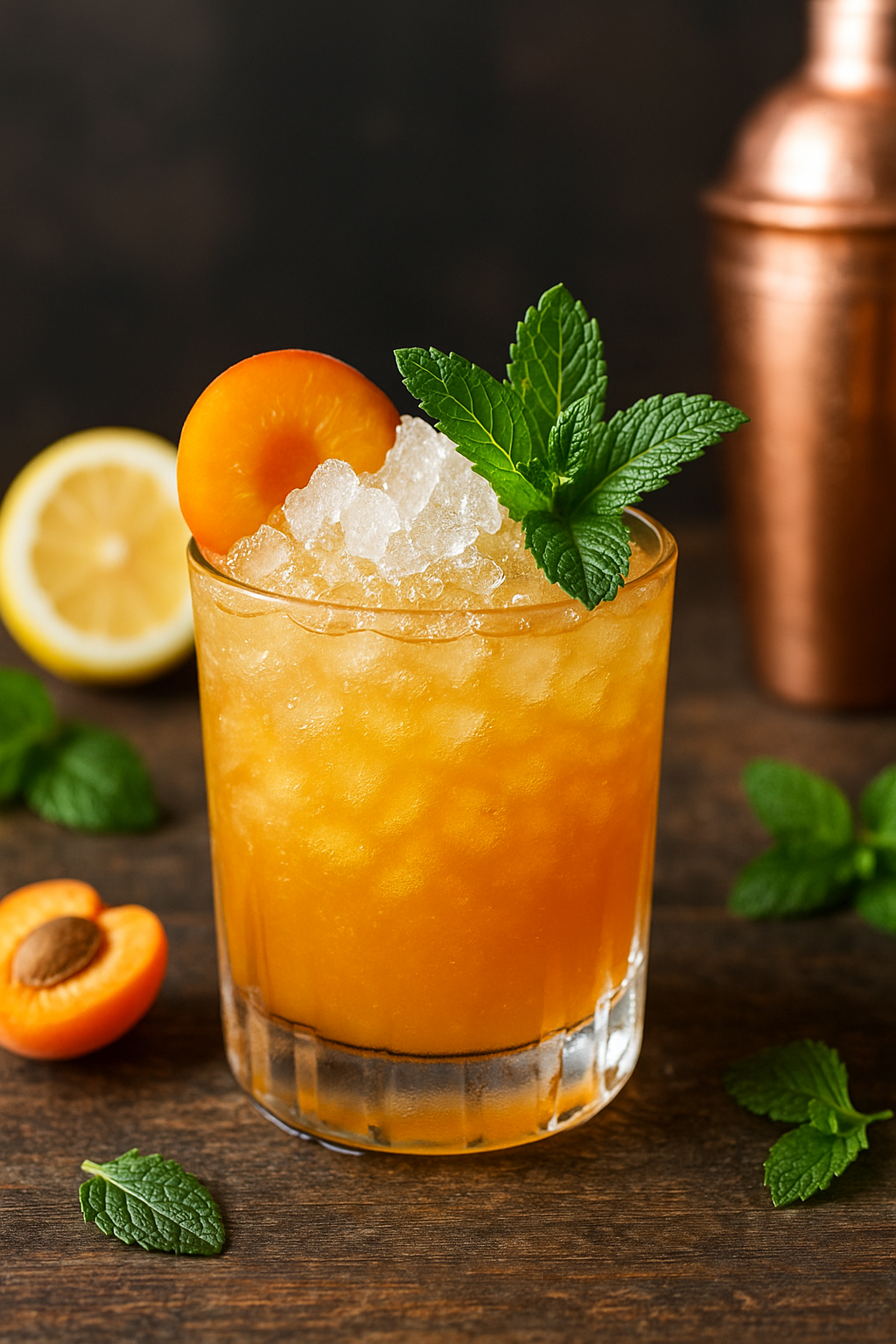 Kajsijevača Smash sa limunom i nanom – zgnječi i osveži 🍑🌿