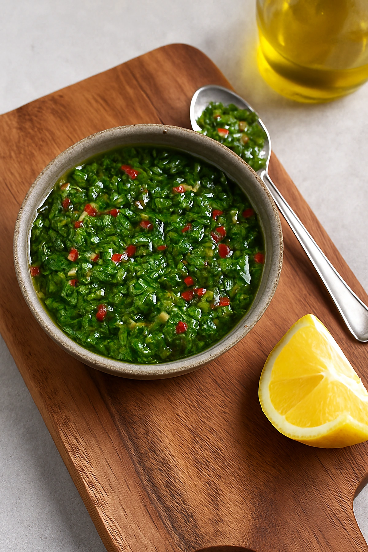 Zeleni chimichurri od peršuna – iseckaj, prelij, odmori 🌿🔥
