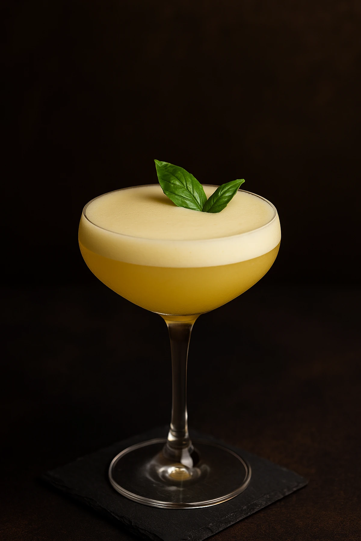 Yuzu & bosiljak gin sour – svilena pena, citrusni udar, herbalni šarm 🍋🌿🥂