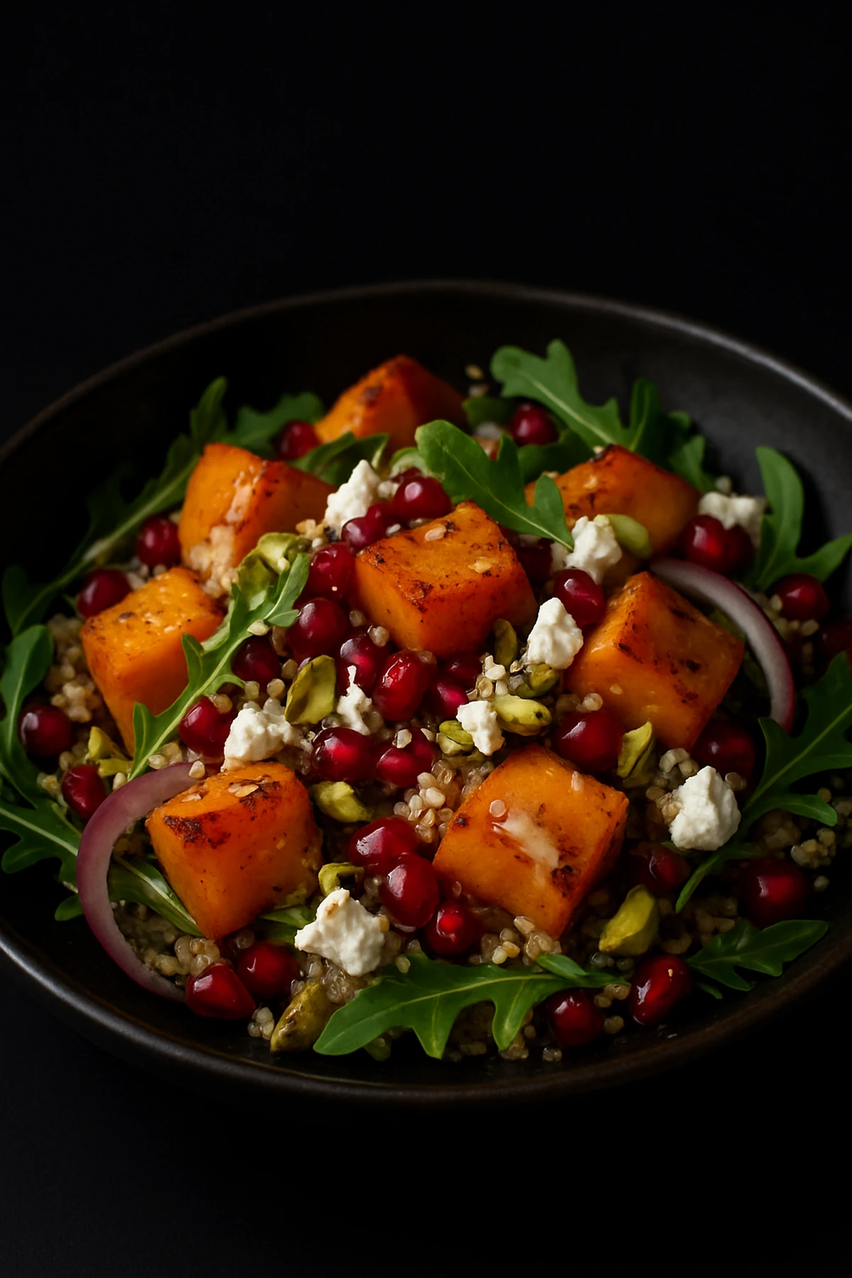 Salata od pečene bundeve, kinoe i nara sa fetom 🧡🥗