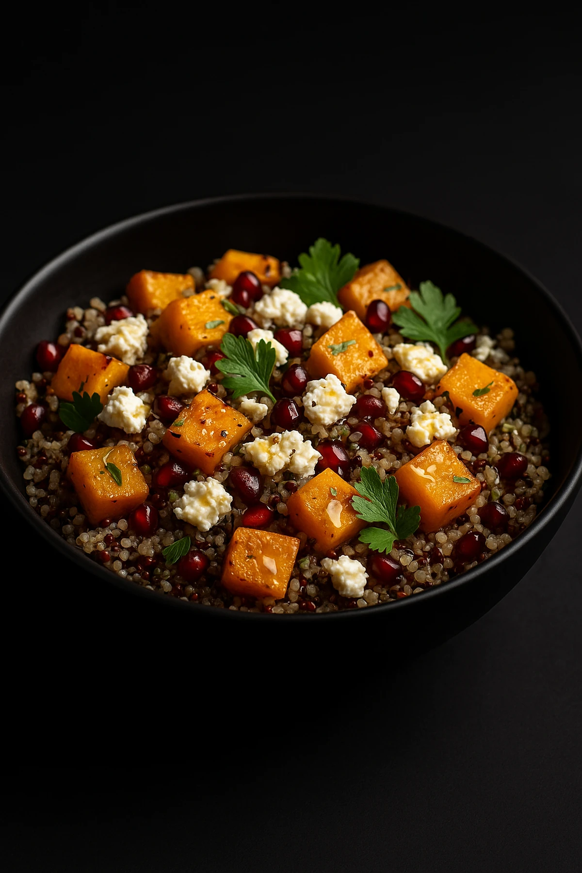 Topla salata od pečene bundeve, kinoe i nara 🥗🎃