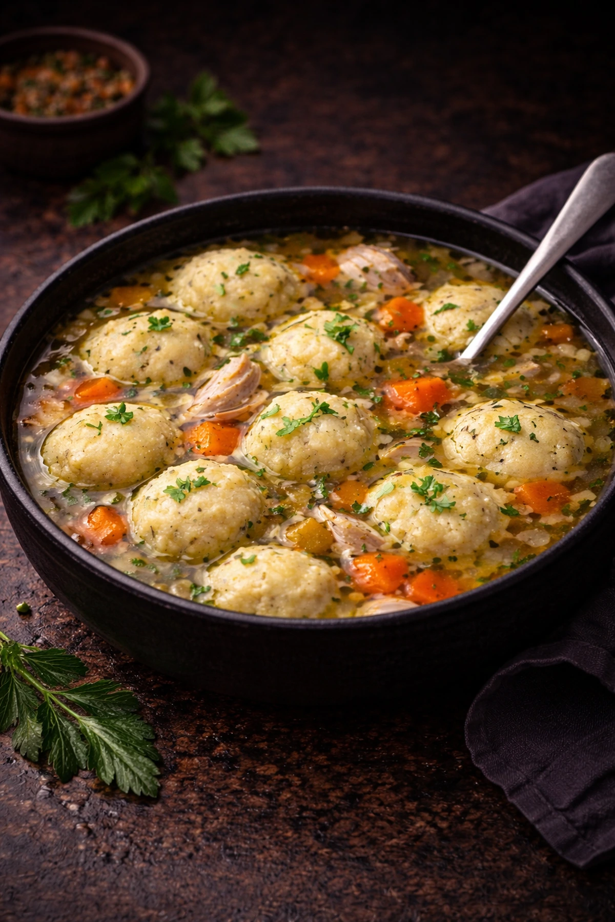 Pileća čorba sa knedlama 🍲🐔