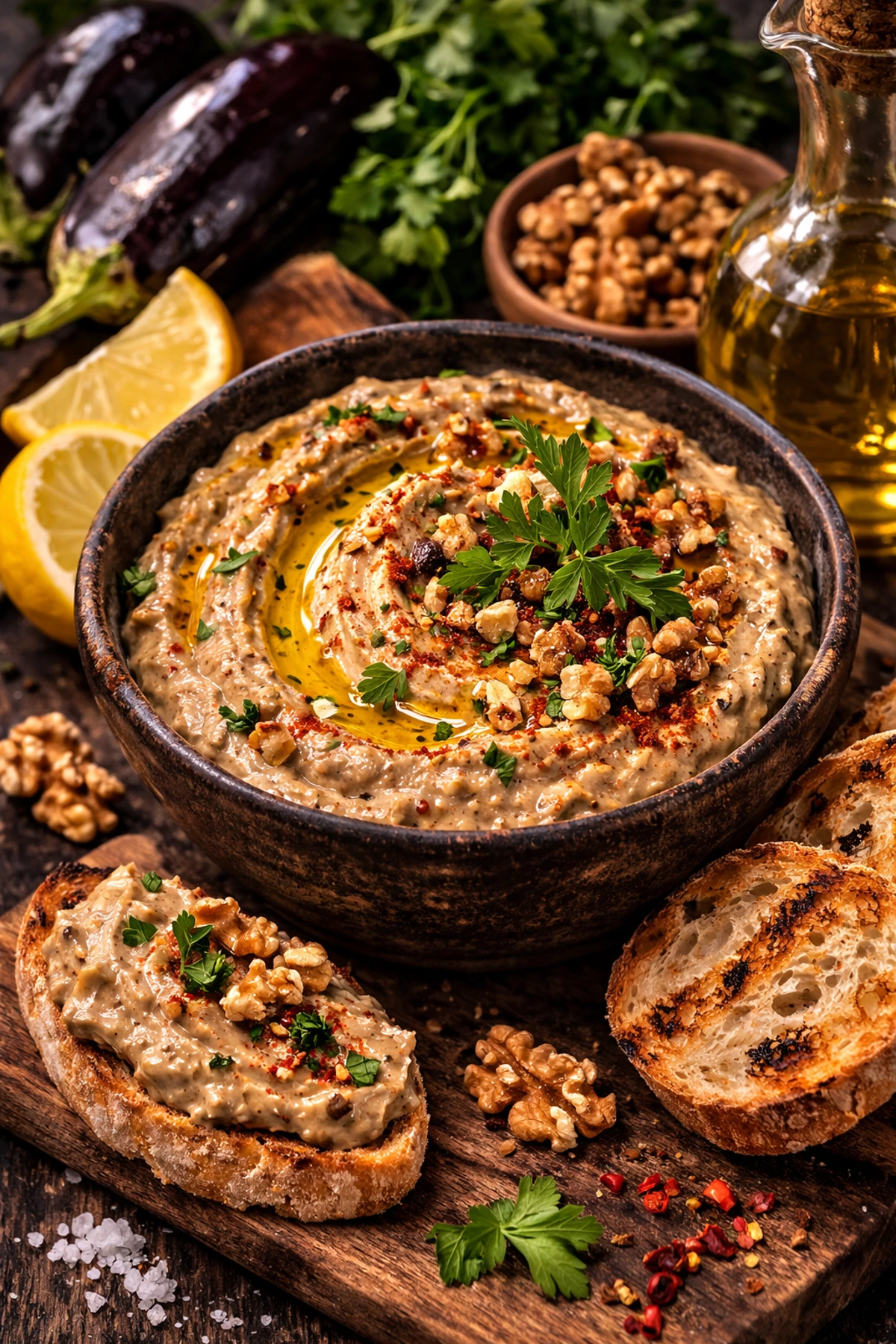 Namaz od pečenog patlidžana i oraha 🍆🌰