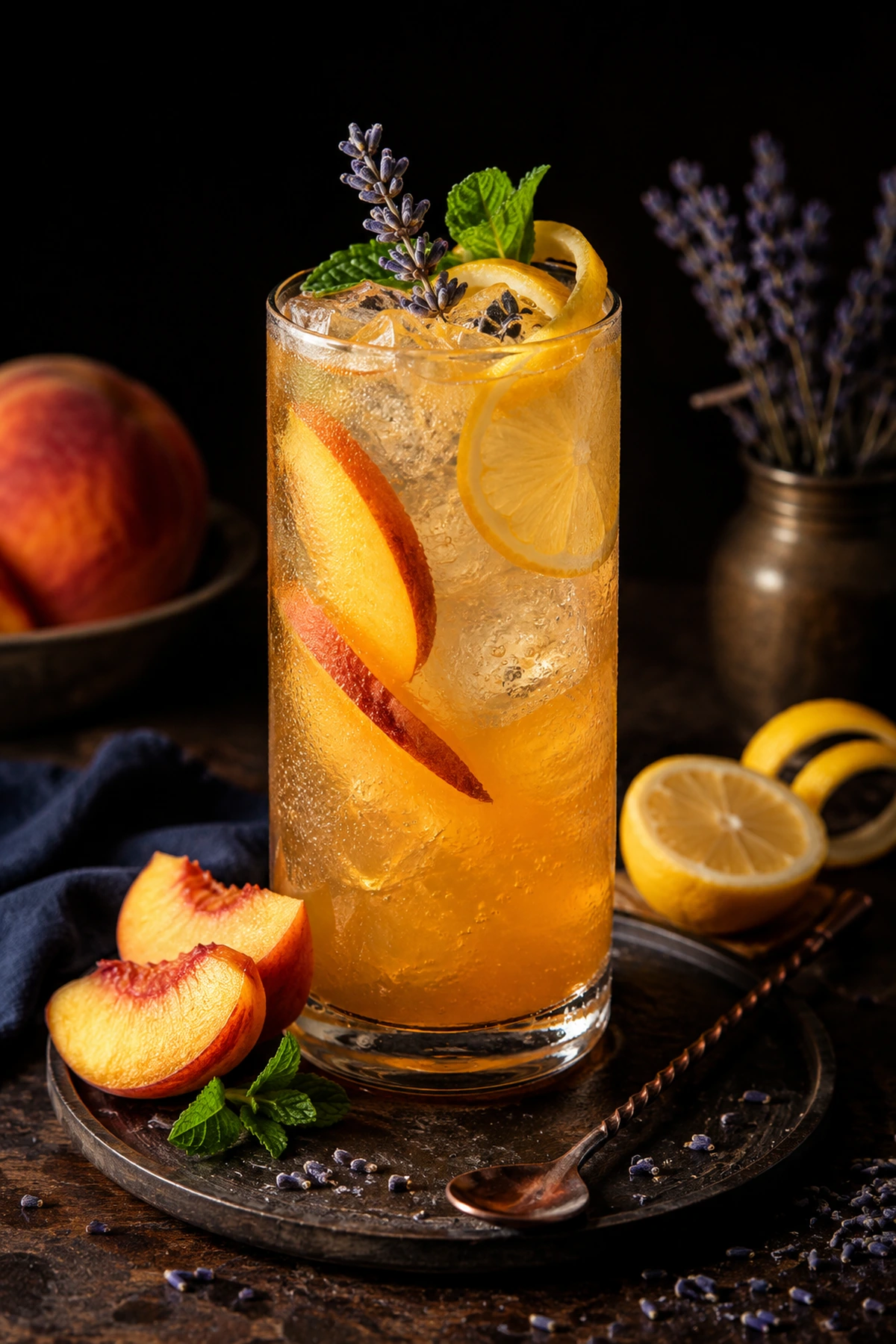 Bezalkoholni koktel od breskve lavande i limuna 🍑🍋