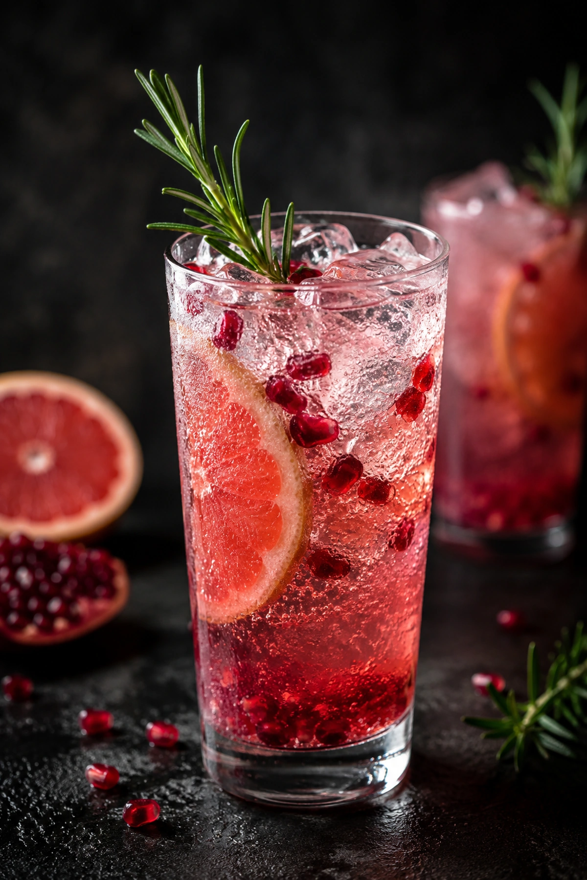 Bezalkoholni spritz od grejpfruta nara i ruzmarina 🍹✨
