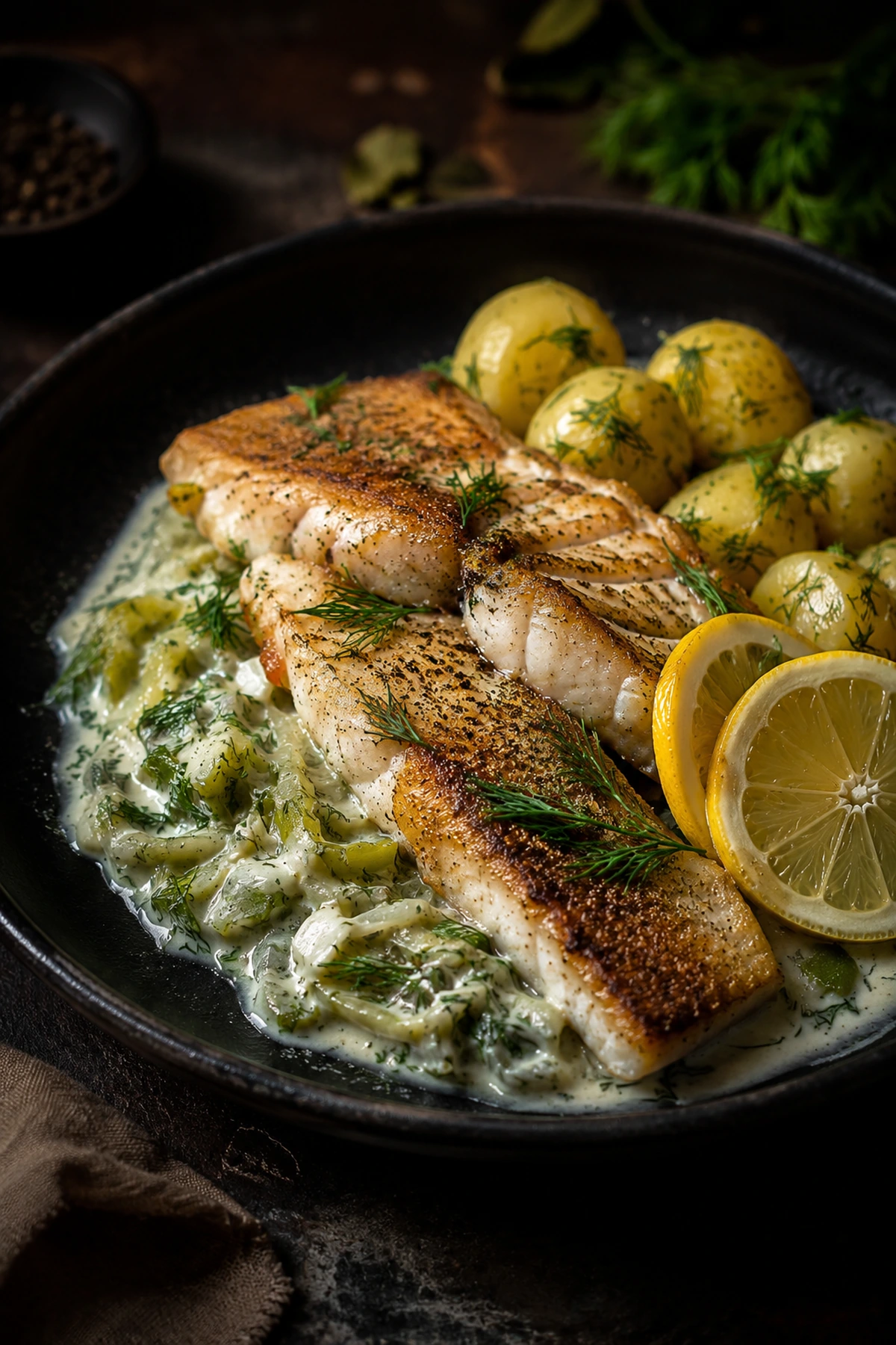 Fileti smuđa sa prazilukom koprom i jogurt sosom 🐟🌿