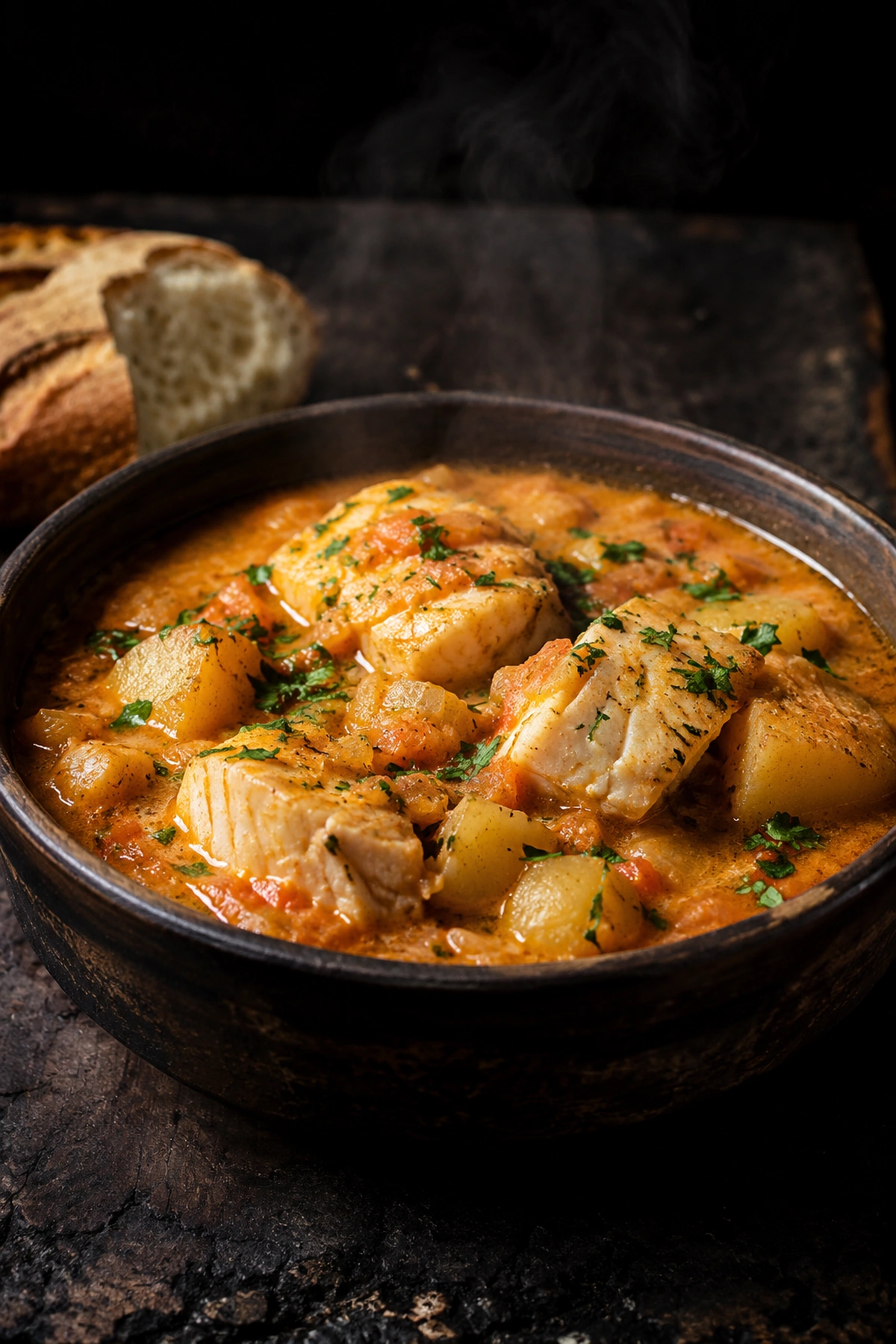 Kremasti riblji paprikaš sa bakalarom i krompirom 🐟🥔