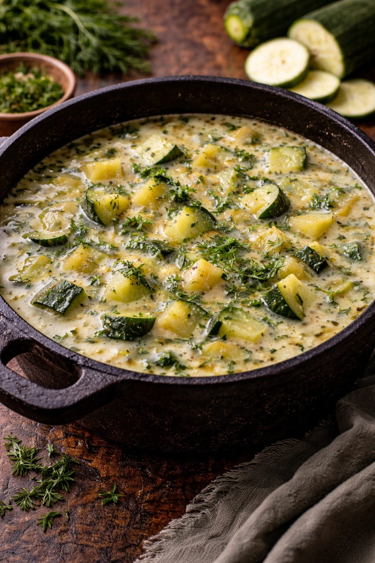 Čorba od tikvica sa mirođijom i krompirom 🥒🥣