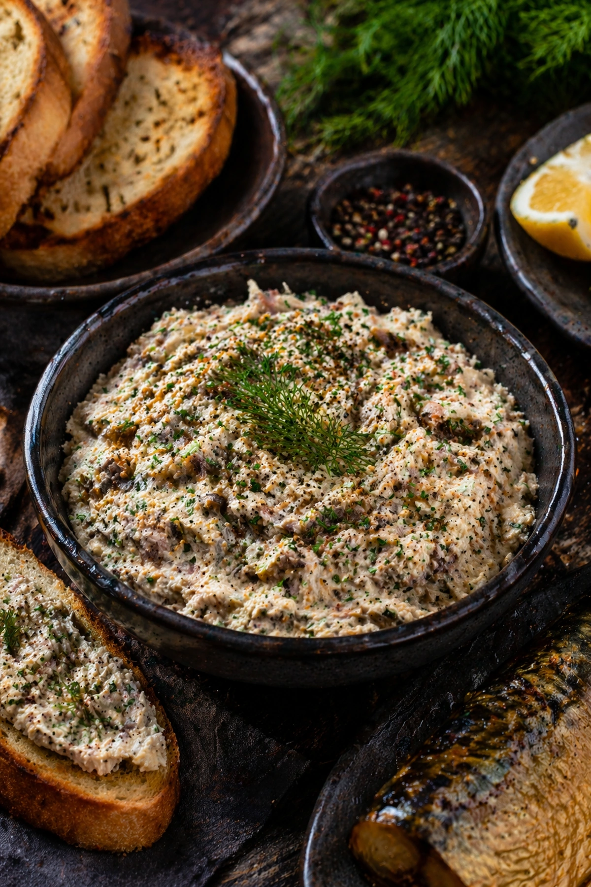 Pašteta od dimljene skuše sa krem sirom i mirođijom 🐟🥣