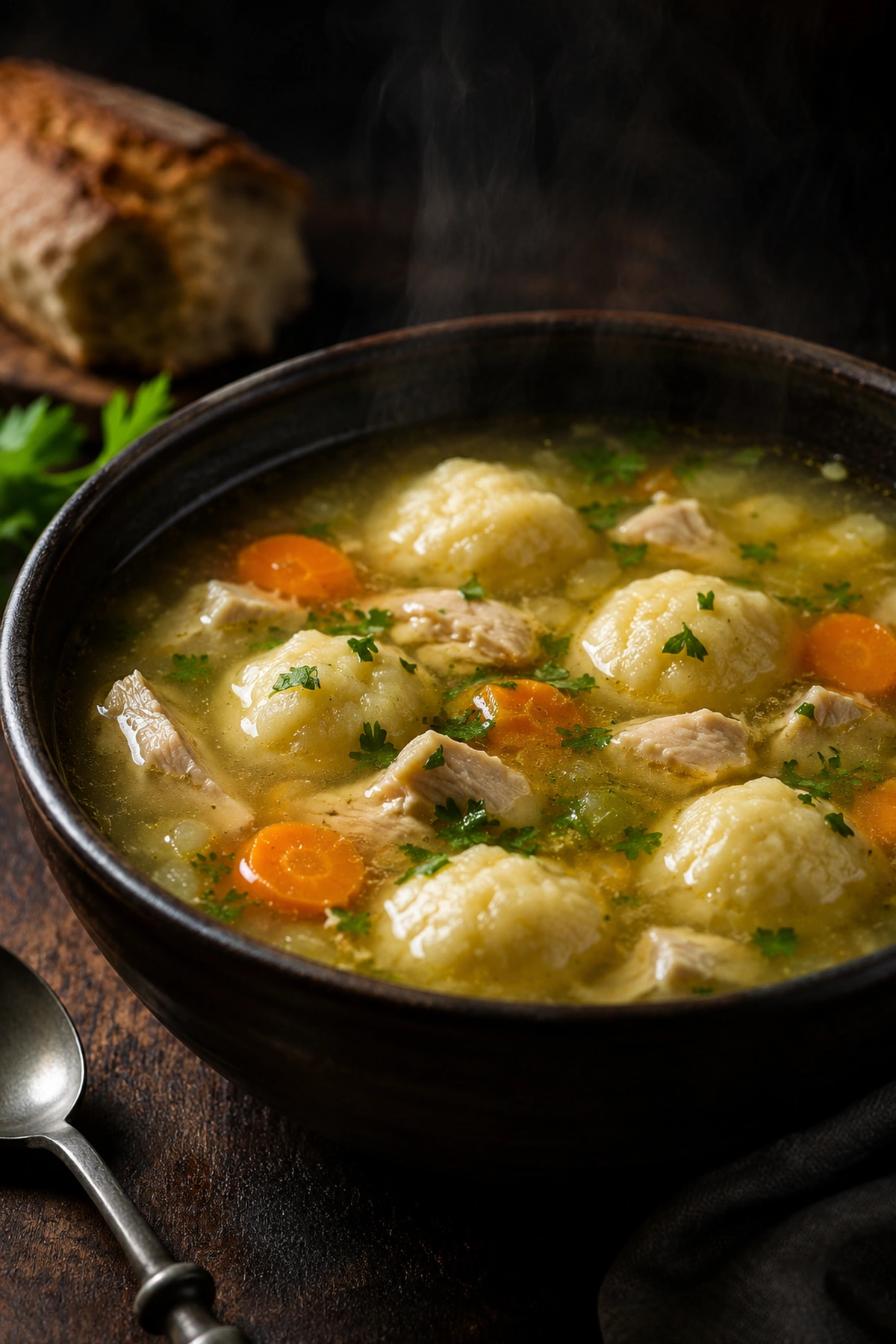 Pileća supa sa knedlama od griza i povrćem 🍲🥕