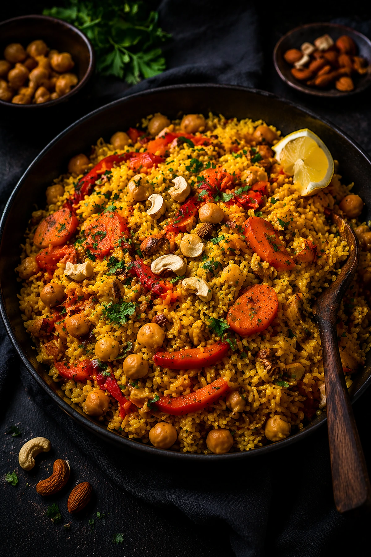 Posni curry pilav sa leblebijom i karamelizovanom šargarepom 🍛🌿
