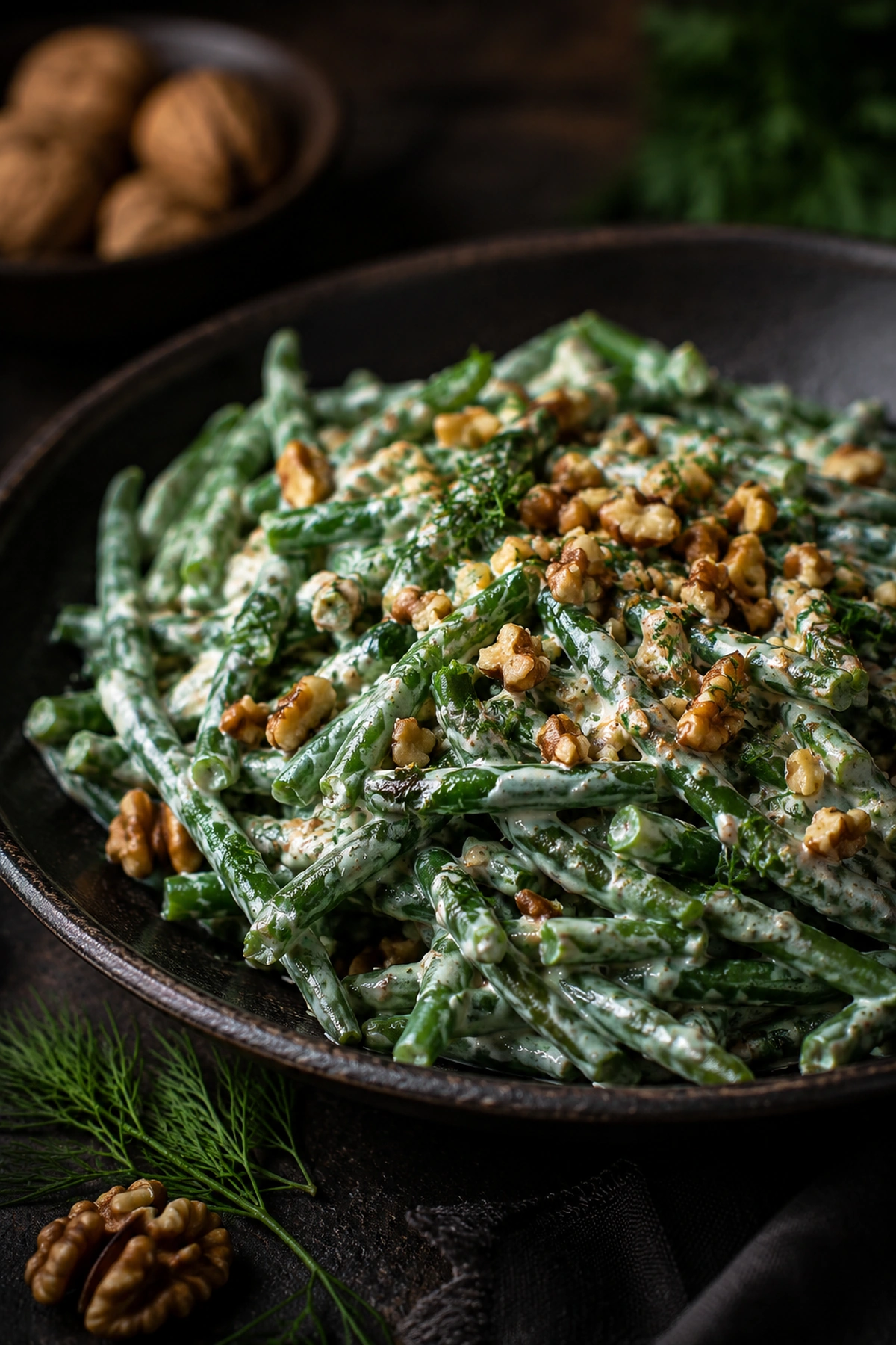 Salata od boranije sa orasima i belim lukom 🥗🌰