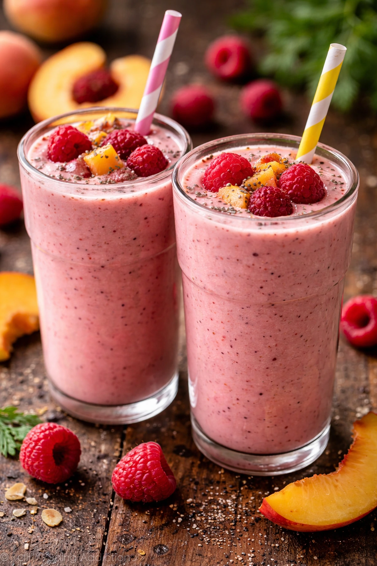 Smuti od breskve maline i jogurta 🍑🍓